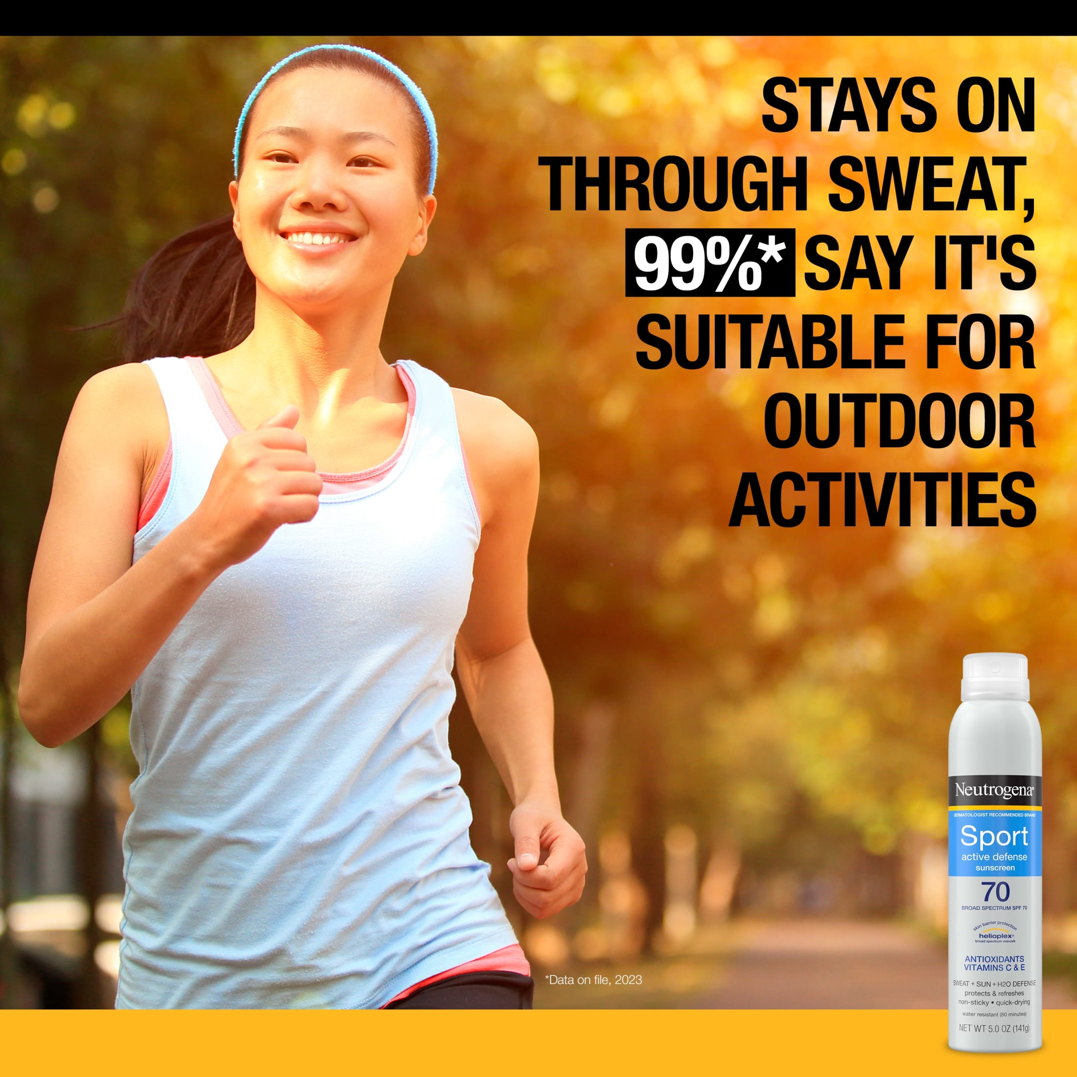 Neutrogena Sport Active Defense SPF 70 Sunscreen Spray photo 4