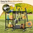 thumbnail image 3 of Soporte para escobas Cleaning Cart con 6 soportes para fregonas, capacidad de 350 kg, 3 of 8