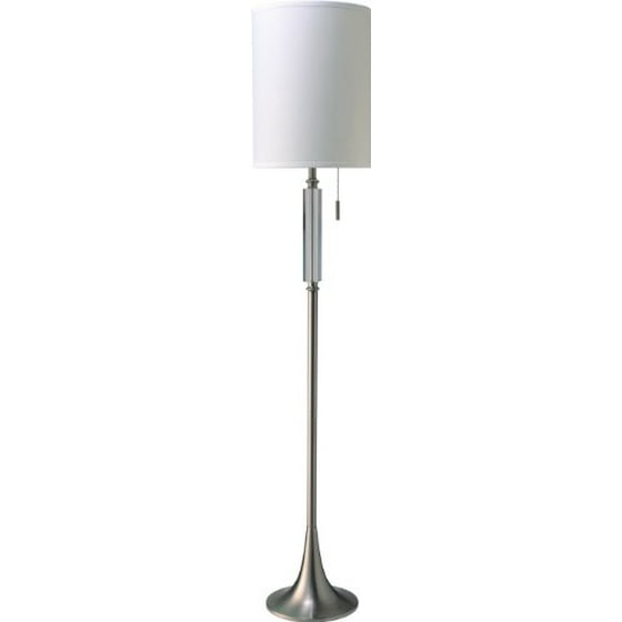 Sh Lighting 31182f Steel 100 Crystal Pull Floor Lamp 63 H