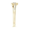 thumbnail image 4 of Angara Ring - Diamond Promise Ring for Women in 14K Yellow Gold - April Born Jewelry | 2.5mm Natural Diamond Heart Promise Ring (Ring Size = 8.5), 4 of 10