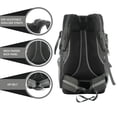 thumbnail image 2 of TRAWOC 55 LTR Travel Backpack Daypack bag for Camping Hiking Trekking, SHK014 Black, 2 of 6