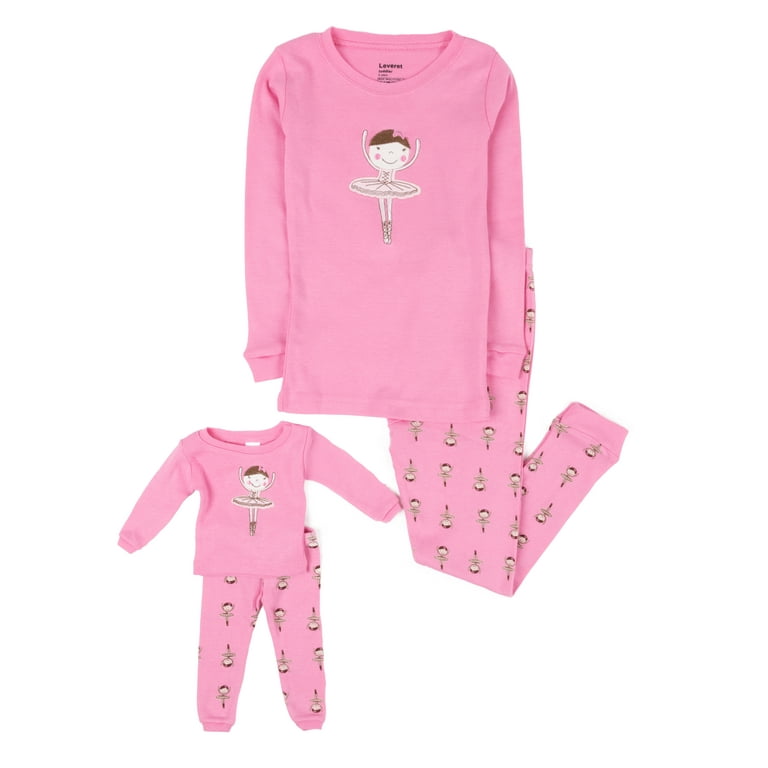 Leveret Girl and Doll Cotton Pajamas Ballerina 14 Year 