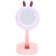 thumbnail image 3 of Espejo de maquillaje LED, lámpara de espejo de maquillaje de dibujos animados portátil de escritorio para niños y niñas, color rosa, 3 of 5