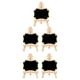 thumbnail image 5 of Pizarras de pizarra Macarena 5x con soporte de caballete Decoración de mesa de boda, 5 of 8