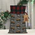 thumbnail image 5 of Gaeub Construction Machines Print Christmas Gift Bag with Drawstrings,Drawstring Gift Bag for Xmas,Christmas Linen Bag,Gift Wrapping Bags for Presents Party -Black, 5 of 8