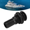 thumbnail image 1 of Thru Hull Fitting, ABS Plastic 29mm Boat Through Hull Connector Boat Plumbing Fittings Accessory, Boat Drain Outlet Plug Hose Connector for Rvs Yachts, 1 of 8