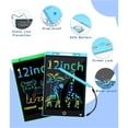 thumbnail image 4 of Comvin 2 Pack LCD Writing Tablet for Kids, 12 Inch Colorful Doodle Board Drawing Tablet, Reusable Educational Learning Toys Birthday Gifts for Boys Girls Age 3-8, 4 of 7