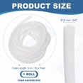 thumbnail image 2 of 5/8 Inch x 16 Feet Backer Rod for Gaps and Joints Foam Rope Caulk Crack Joint Filler, White, 2 of 6