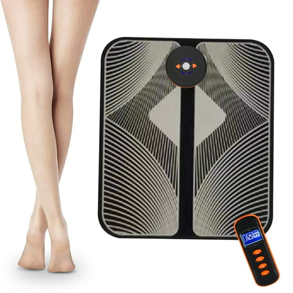 Muscle Relaxer & Circulation Booster, Electric Stimulation for Pain Relief, Portable Foldable Design Revitalizing Foot Massager