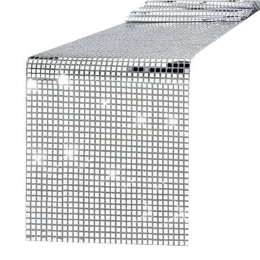 BalsaCircle 13"x108" Payette XL Sequin Table Runner Turquoise - Walmart.com