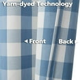 thumbnail image 5 of Buffalo Check Plaid Tier Curtains, Cotton Blend Gingham Rod Pocket Short Half Window Curtain, 5 of 6