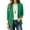 A Green, variant on Blazers for Women Business Casual Women's Casual Winter Solid-Color Fitted Lapel Blazer Cardigan Top Black Xs