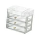 thumbnail image 5 of Caja de cosméticos de gran capacidad, vitrina para cosméticos, contenedor para joyas, baño transparente de 4 niveles, 5 of 9