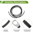 thumbnail image 4 of Cable de inversor de batería universal de 3/8" terminal 8 AWG negro 7 pies, cobre estañado, 1 pieza, 4 of 7