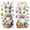 D, variant on CoreLiving Reusable Easter Window Clings for Glass Windows, 1Spring Decorations 1 Sheet, Double-Sided Gel Bunny Rabbit Stickers for Home Office Living Room