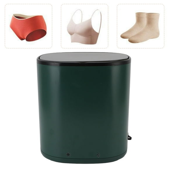 Portable Washing Machine, 2025 Upgraded Blue Light Mini Washer for for Baby Clothes Socks Underwear, Small Cloth Washer with Spin Dryer, 360 Degree Deep Cleaning