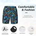 thumbnail image 3 of Fuzoiu Love Music Print Men's Swim Shorts,Quick-Dry Double-Layer Swim Trunks,Board Trunks,Beach Shorts Swimwear Bathing Suits-, 3 of 6