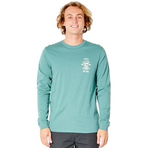 Search Icon Long Sleeve T-Shirt [Muted Green]