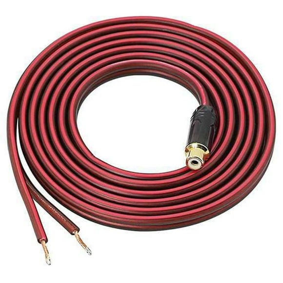 Rca Speaker Cable Bare Wire Speaker Wire To Rca Plug, (3 Meters)