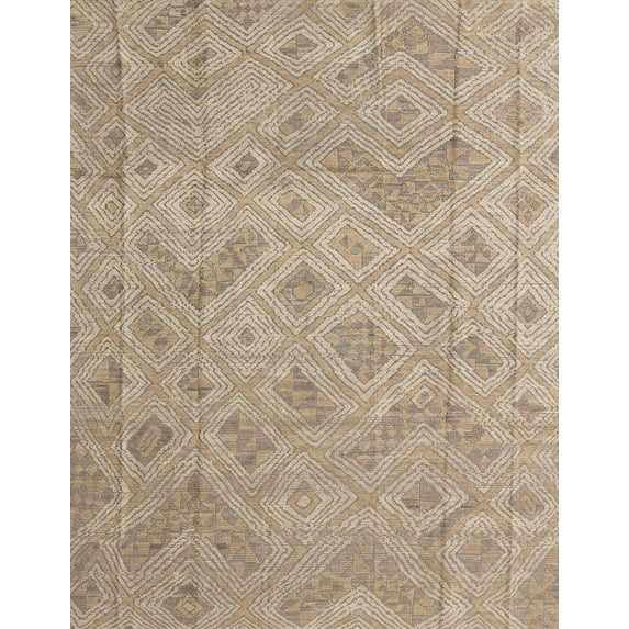 Ahgly Company Indoor Rectangle Abstract Dark Almond Brown Abstract Area Rugs, 2' x 5'
