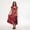 Red, variant on MIRUXO Widow Floral Dress Costume Adult Red Printed Scoop Neck Midi Dress Tiara Cosplay Outfit for Halloween Stage Party, 2 Piece Set