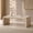 Travertine, variant on Gelloan 47" Mid Century Modern Rectangular Coffee Table, Minimalist Waterfall Boho Wood Coffee Table, Large Center Table with Rounded Edges for Living Room, Burl