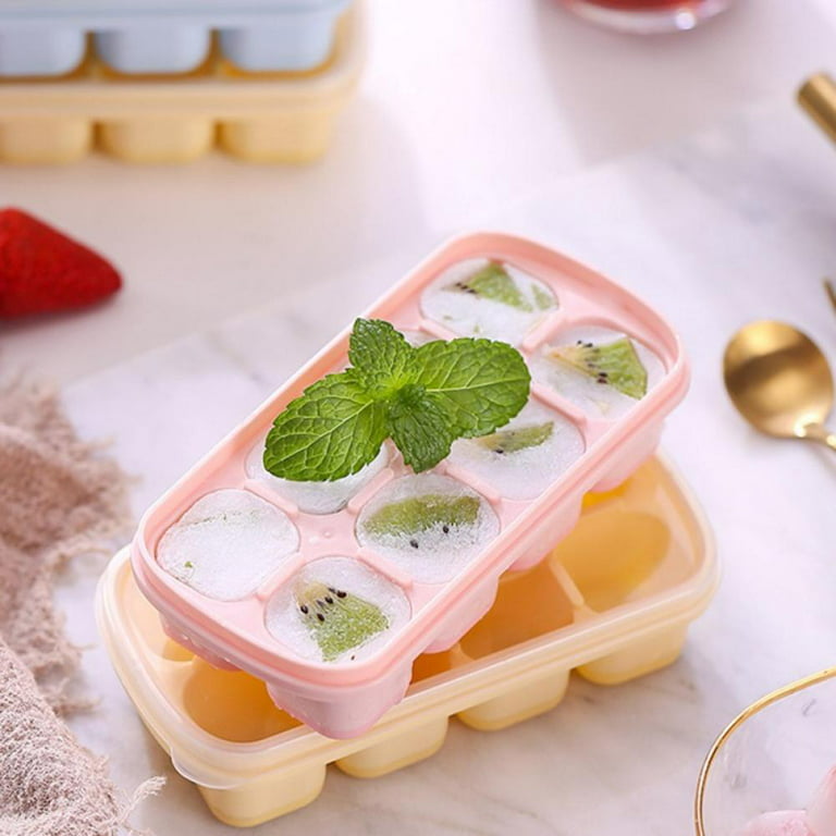 Easy Release Ice Cube Trays Silicone Flexible Ice Cube Molds with