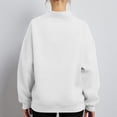 thumbnail image 5 of Vixolx Womens Mock Neck Sweatshirt Oversized Plain Pullover with Pockets Fall Winter Long Sleeve Shirt, 5 of 7