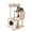 Beige, variant on Pefilos Road Cat Tree Tower for Adult Cats Wooden Cat Tower with Double Condos Cat Nest for Indoor Cats, Cat Houses for Indoor Cats Spacious Perch, Beige