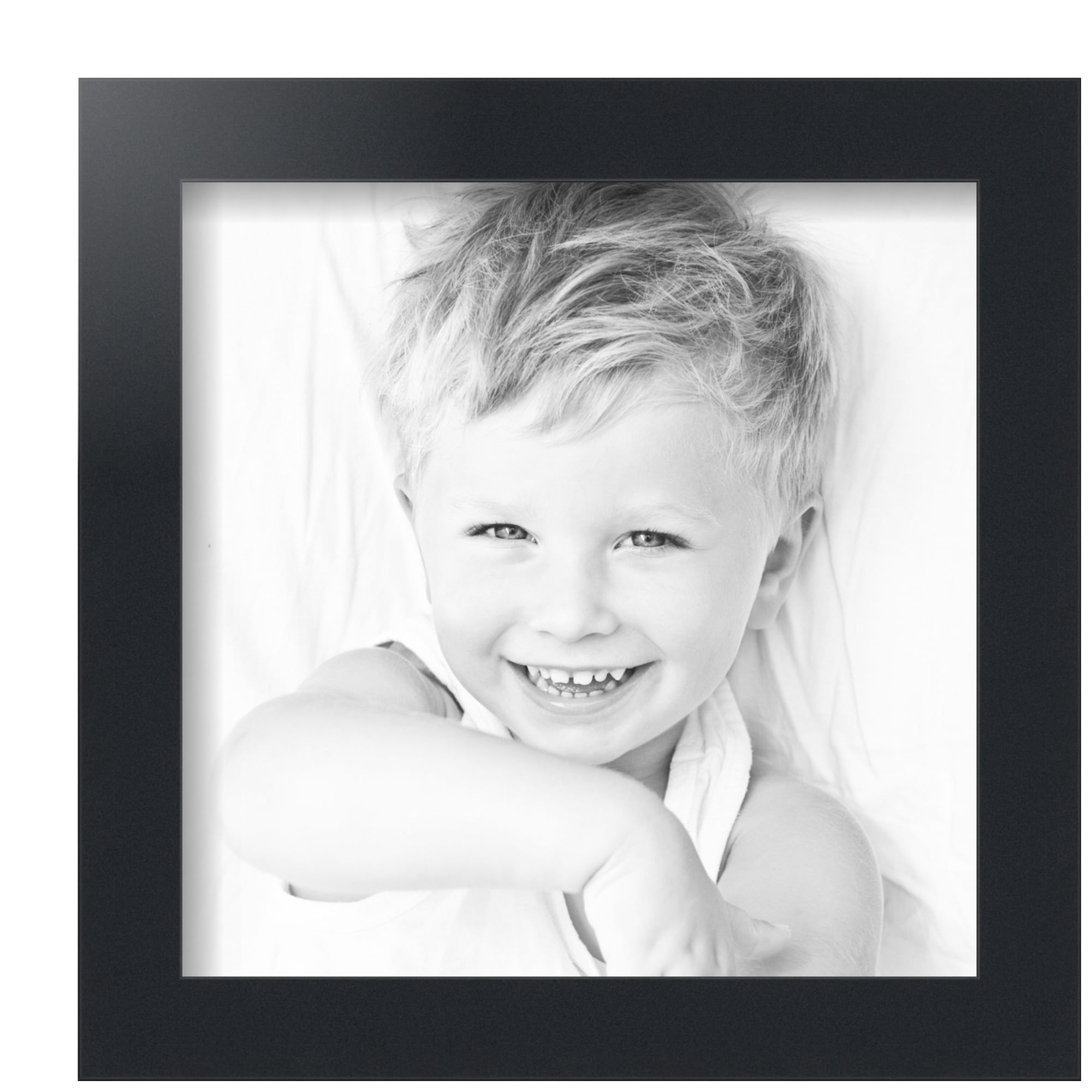 ArtToFrames 10" x 10" Black Picture Frame, 10x10 inch Black MDF Poster Frame (WOM-3943), 5 Pack