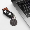 thumbnail image 6 of Naloa Mushroom Print Round Keychain Keychain Key Ring, Key Tag, Key Chain Bulk for Gift Accessories (Round), 6 of 7