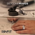 thumbnail image 2 of Rinfit Silicone Wedding Ring for Men - Soft Rubber Wedding Band Replacement, 2 of 5