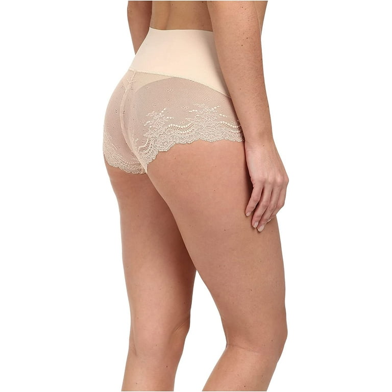 SPANX Undie-tectable Thong Panty, Soft Nude, S 