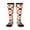 2 Black-1, variant on Fruit Apples Print Contrast Color Stockings, Elastic Sports Socks Warm Socks Clothing Accessories, Adult Unisex