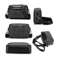 thumbnail image 2 of Bolso Para Hombre Crossbody Bandolera Maletín Moda Casual CIRCULOS negro, 2 of 4