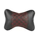 thumbnail image 3 of Almohada para el cuello del coche con correa telescópica para el reposacabezas del coche, de cuero PU duradero. Negro, 3 of 9