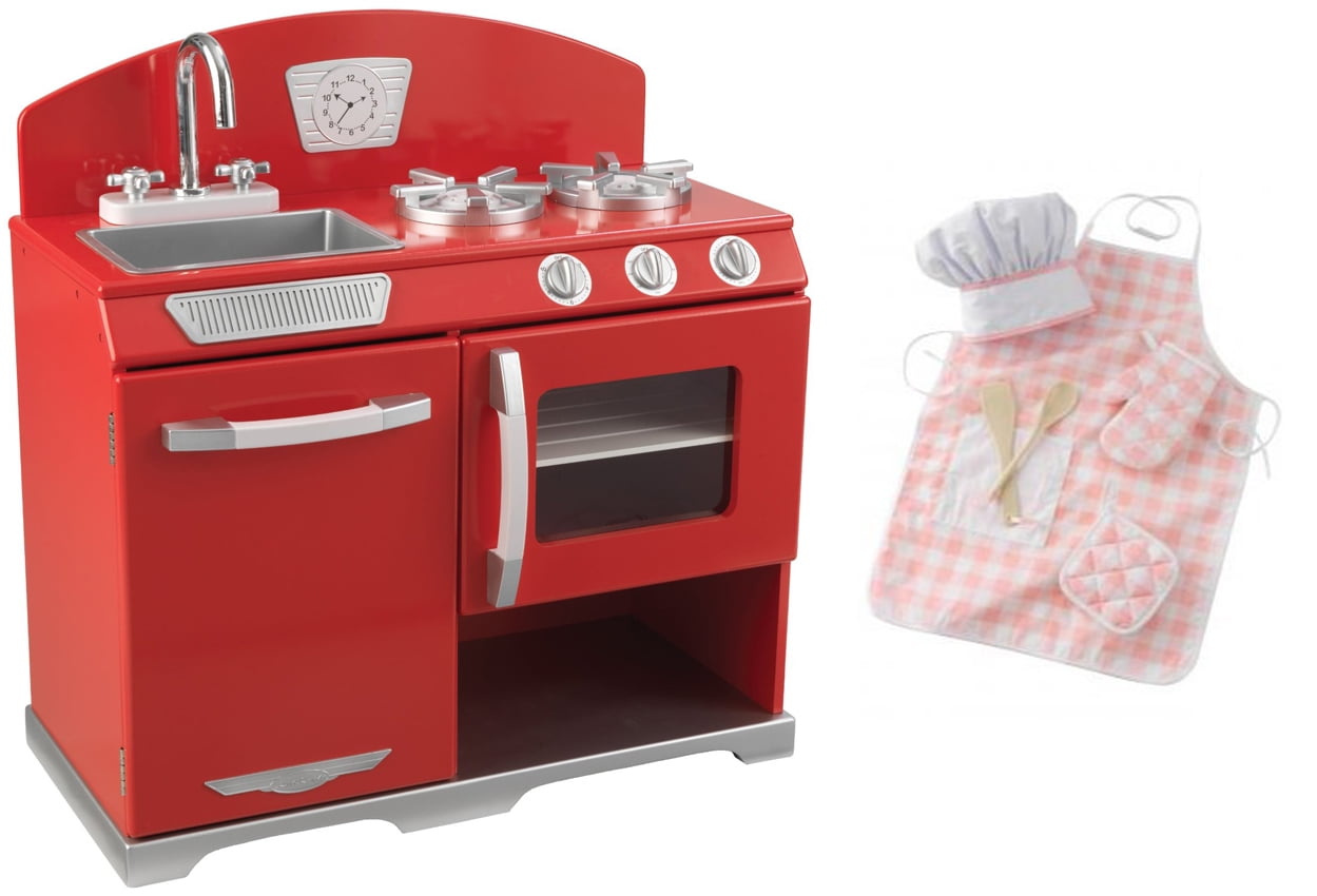 kidkraft kitchen red