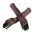 thumbnail image 2 of Augper Womens Satin Long Gloves Opera Wedding Bridal Evening Party Prom Gloves, 2 of 2