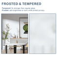 thumbnail image 5 of 30"x80" Bifold Closet Doors Glass Solid Manufactured Wood Prefinished with Installation Hardware Kit, 5 of 8