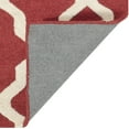 thumbnail image 5 of SAFAVIEH Cambridge Liam Geometric Wool Area Rug, Rust/Ivory, 6' x 6' Square, 5 of 8