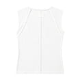 thumbnail image 6 of Oiangi Tank Top Women Crew Neck Ribbed Knit Sleeveless Shirts Casual Dressy Going Out Tanks White S, 6 of 7