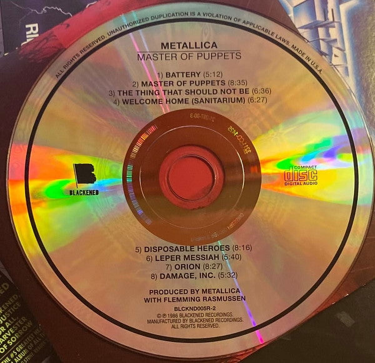 Metallica, Master Of Puppets, Remastered, Heavy Metal , CD