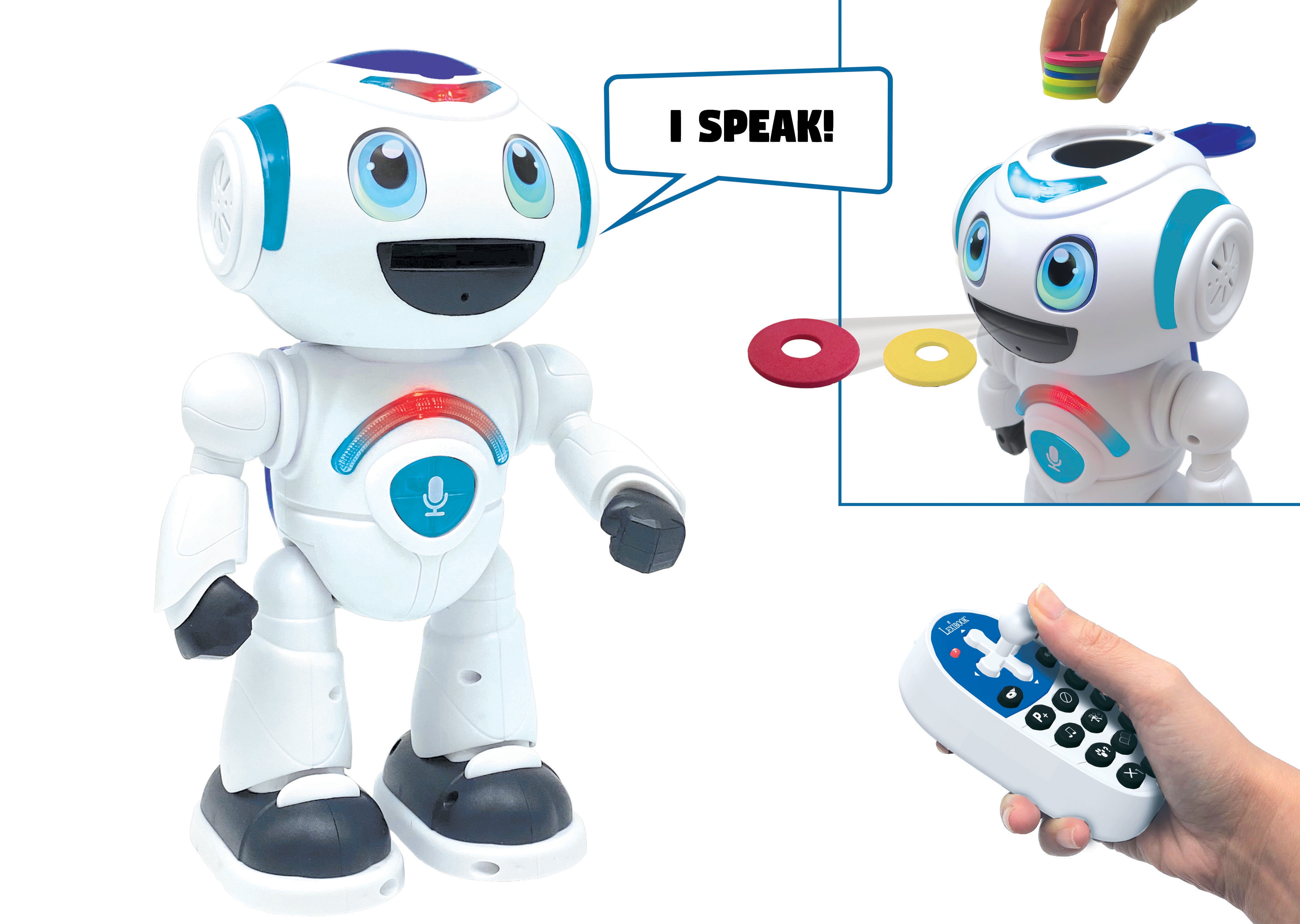 Lexibook - Powerman Master Interactive Toy Robot that Reads in the Mind Toy  for Kids Dancing Plays Music Animal Quiz STEM Programmable Remote Control  Robot Junior - ROB25EN 