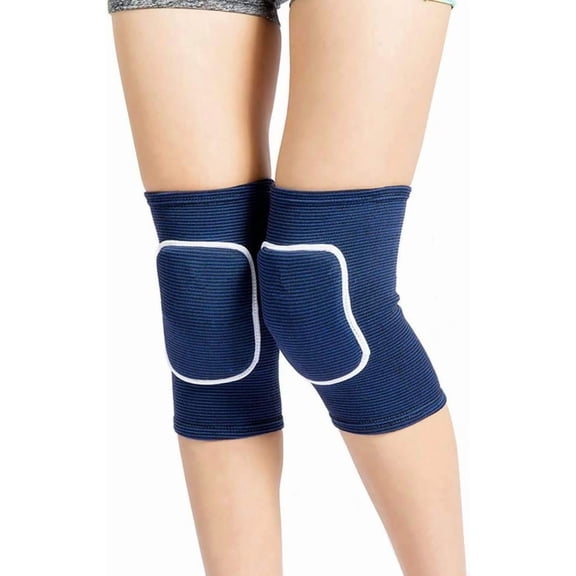 Volleyball Knee Pads for Dancers, Thick Foam Padded Knee Sleeves, Breathable Stretch Fabric with Non-Slip Fit, Protective Knee Guards for Women, Men, Dance, Volleyball, Yoga, Running and Workout