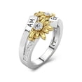 thumbnail image 2 of Anillo inglés de moda con diamantes de imitación para fiesta, boda, compromiso, novia, anillos apilables, joyería de bolsillo para mujeres y Ropa, zapatos y accesorios Miscelánea talla 8 Jumpingount AP011333-04B, 2 of 6