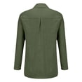 thumbnail image 4 of CAIXIA Women's Casual Long Sleeve Cardigan Shirt for Everyday Wear Lightweight Versatile Spring Summer Fall Blouse Blouses For Women Business Casual,Green, 4 of 5