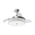 thumbnail image 1 of Ventilador De Techo Retráctil 42", Luz LED, Cromo, 3 Aspas, 6 Velocidades, 1 of 5