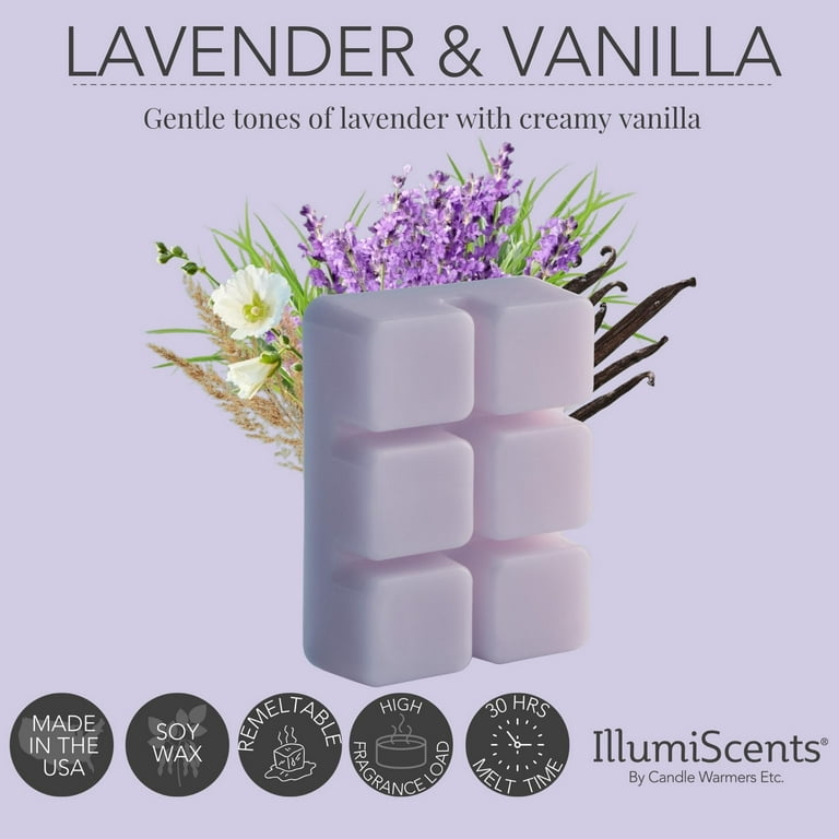 Candle Warmers Etc Lavender Vanilla Wax Melts - Floral Scent, Soy Blend,  High Fragrance Load in the Wax Melts & Warmers department at