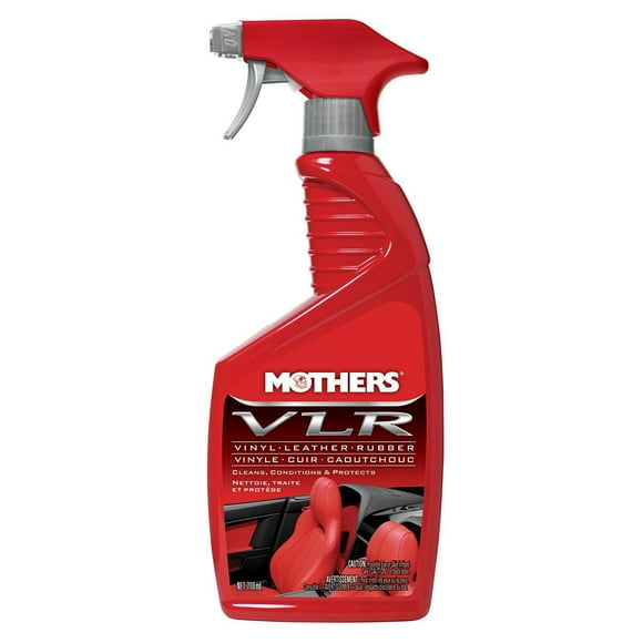 MOTHERS VLR<br>VINYL. LEATHER. RUBBER, QUICKLY CLEANS CONDITIONS AND PROTECTS