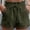 Army Green, variant on Gspmoly Shorts, Women'S Summer High-Waisted Casual Solid Color Shorts Casual Wide-Leg Shorts Hiking Shorts Women Summer Savings Clearance Red XL